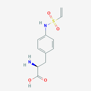 molecular formula C11H14N2O4S B8027706 p-Vinylsulfonamido-(s)-phenylalanine 