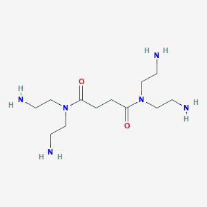 molecular formula C12H28N6O2 B8027708 N1,N1,N4,N4-tetrakis(2-aminoethyl)succinamide 