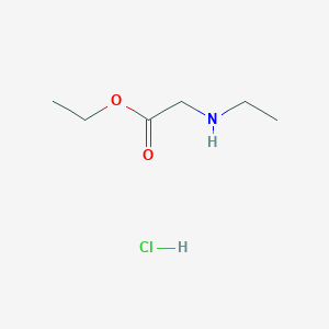 molecular formula C6H14ClNO2 B8027716 Ethyl 2-(ethylamino)acetate hydrochloride 