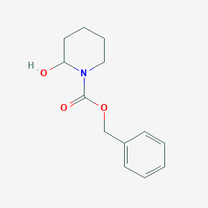 molecular formula C13H17NO3 B8027722 Benzyl 2-hydroxypiperidine-1-carboxylate CAS No. 69622-67-9