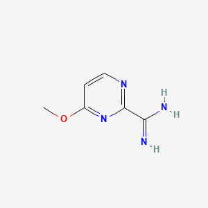 molecular formula C6H8N4O B8027738 4-Methoxypyrimidine-2-carboxamidine 