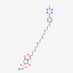 molecular formula C24H30N5NaO12S B8027755 Methyltetrazine-PEG5-Sulfo-NHS ester 