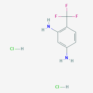 molecular formula C7H9Cl2F3N2 B8027771 1,3-Diamino-4-(trifluoromethyl)benzene dihydrochloride 