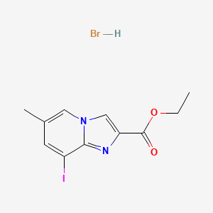 molecular formula C11H12BrIN2O2 B8027808 8-Iodo-6-methyl-imidazo[1,2-a]pyridine-2-carboxylic acid ethyl ester hydrobromide CAS No. 1951441-86-3