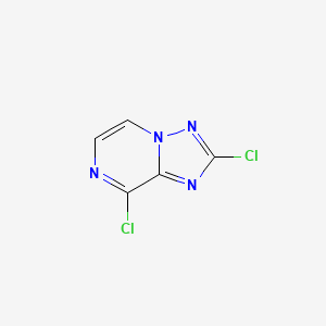 molecular formula C5H2Cl2N4 B8027811 2,8-Dichloro-[1,2,4]triazolo[1,5-a]pyrazine 