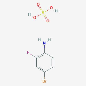 molecular formula C6H7BrFNO4S B8027831 4-Bromo-2-fluoroaniline sulfate 