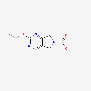 molecular formula C13H19N3O3 B8027844 2-Ethoxy-5,7-dihydro-pyrrolo[3,4-d]pyrimidine-6-carboxylic acid tert-butyl ester 