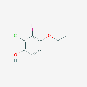 molecular formula C8H8ClFO2 B8027852 2-Chloro-4-ethoxy-3-fluorophenol 