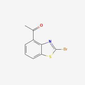 molecular formula C9H6BrNOS B8027906 1-(2-Bromo-benzothiazol-4-yl)-ethanone 