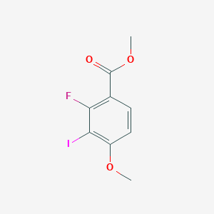 molecular formula C9H8FIO3 B8027964 2-Fluoro-3-iodo-4-methoxy-benzoic acid methyl ester 