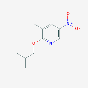 molecular formula C10H14N2O3 B8027985 3-Methyl-2-(2-methylpropoxy)-5-nitropyridine 