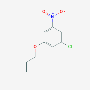 molecular formula C9H10ClNO3 B8028018 1-Chloro-3-nitro-5-propoxybenzene CAS No. 1881321-76-1