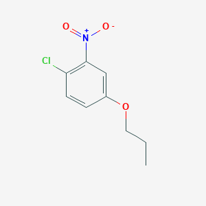 molecular formula C9H10ClNO3 B8028026 1-Chloro-2-nitro-4-propoxybenzene 