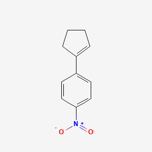 molecular formula C11H11NO2 B8028064 1-(4-Nitrophenyl)cyclopentene 