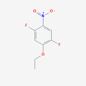 molecular formula C8H7F2NO3 B8028101 1-Ethoxy-2,5-difluoro-4-nitrobenzene 