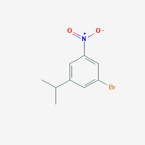 molecular formula C9H10BrNO2 B8028134 1-Bromo-3-nitro-5-(propan-2-yl)benzene 