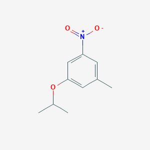 molecular formula C10H13NO3 B8028143 1-Methyl-3-nitro-5-(propan-2-yloxy)benzene 