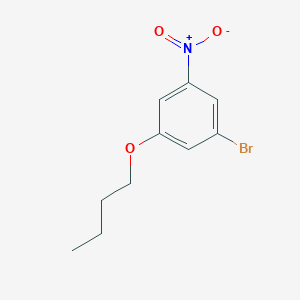 molecular formula C10H12BrNO3 B8028154 1-Bromo-3-butoxy-5-nitrobenzene 