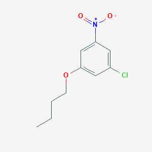 molecular formula C10H12ClNO3 B8028156 1-Butoxy-3-chloro-5-nitrobenzene CAS No. 1881322-10-6