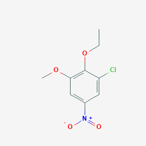 molecular formula C9H10ClNO4 B8028181 1-Chloro-2-ethoxy-3-methoxy-5-nitrobenzene 