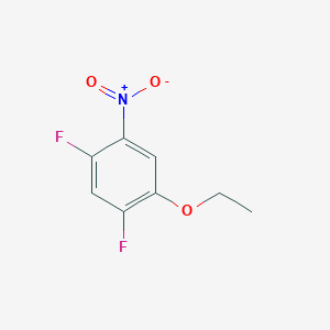 molecular formula C8H7F2NO3 B8028192 1-Ethoxy-2,4-difluoro-5-nitrobenzene 