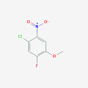 molecular formula C7H5ClFNO3 B8028197 1-Chloro-5-fluoro-4-methoxy-2-nitrobenzene 