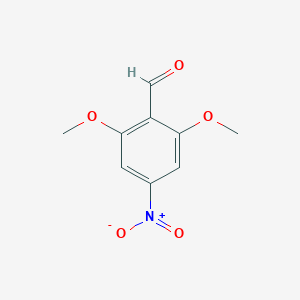 molecular formula C9H9NO5 B8028202 2,6-Dimethoxy-4-nitrobenzaldehyde 