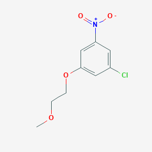 molecular formula C9H10ClNO4 B8028207 1-Chloro-3-(2-methoxyethoxy)-5-nitrobenzene 