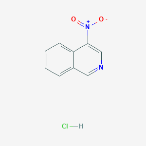 molecular formula C9H7ClN2O2 B8028240 4-Nitroisoquinoline hydrochloride 