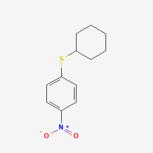 molecular formula C12H15NO2S B8028259 1-(Cyclohexylsulfanyl)-4-nitrobenzene CAS No. 62291-64-9