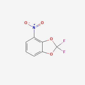 molecular formula C7H3F2NO4 B8028266 2,2-difluoro-4-nitro-2H-1,3-benzodioxole 