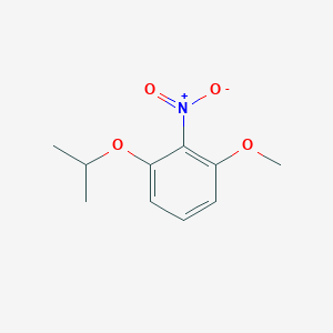 molecular formula C10H13NO4 B8028269 1-Methoxy-2-nitro-3-(propan-2-yloxy)benzene 