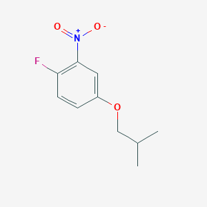 molecular formula C10H12FNO3 B8028277 5-Fluoro-2-(2-methylpropoxy)-4-nitrobenzene CAS No. 1048368-32-6