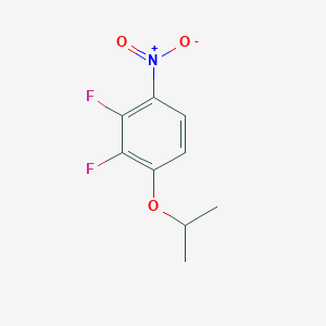 molecular formula C9H9F2NO3 B8028278 2,3-Difluoro-1-nitro-4-(propan-2-yloxy)benzene 