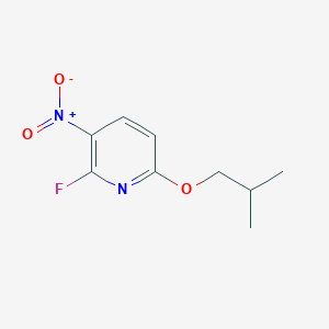 molecular formula C9H11FN2O3 B8028296 2-Fluoro-6-(2-methylpropoxy)-3-nitropyridine 