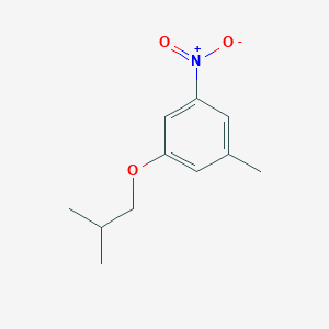molecular formula C11H15NO3 B8028350 1-Methyl-3-(2-methylpropoxy)-5-nitrobenzene 