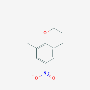 molecular formula C11H15NO3 B8028356 1,3-Dimethyl-5-nitro-2-(propan-2-yloxy)benzene CAS No. 1881295-78-8