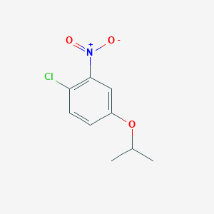 molecular formula C9H10ClNO3 B8028374 1-Chloro-2-nitro-4-(propan-2-yloxy)benzene 