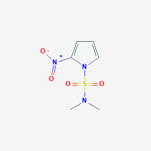 molecular formula C6H9N3O4S B8028407 N,N-dimethyl-2-nitro-1H-pyrrole-1-sulfonamide 