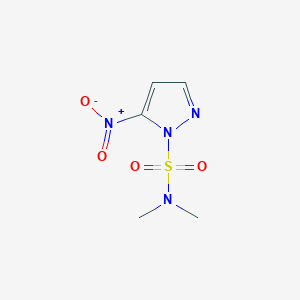 molecular formula C5H8N4O4S B8028412 N,N-dimethyl-5-nitro-1H-pyrazole-1-sulfonamide 