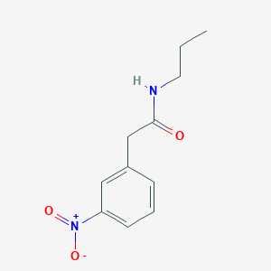 molecular formula C11H14N2O3 B8028424 2-(3-nitrophenyl)-N-propylacetamide 