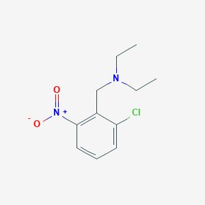 molecular formula C11H15ClN2O2 B8028429 [(2-Chloro-6-nitrophenyl)methyl]diethylamine 