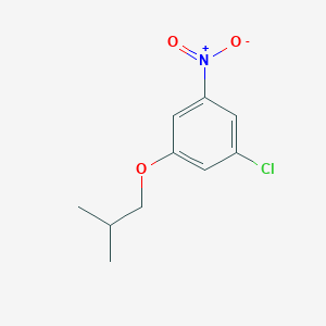 molecular formula C10H12ClNO3 B8028501 1-Chloro-3-(2-methylpropoxy)-5-nitrobenzene 