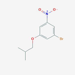 molecular formula C10H12BrNO3 B8028506 1-Bromo-3-(2-methylpropoxy)-5-nitrobenzene 