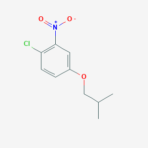molecular formula C10H12ClNO3 B8028513 1-Chloro-4-(2-methylpropoxy)-2-nitrobenzene 