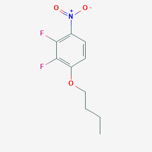 molecular formula C10H11F2NO3 B8028544 1-Butoxy-2,3-difluoro-4-nitrobenzene 