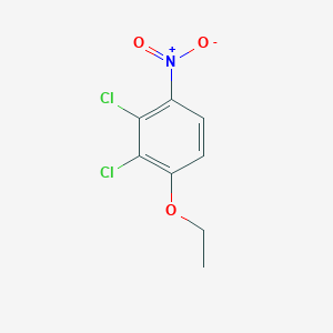molecular formula C8H7Cl2NO3 B8028557 1,2-Dichloro-3-ethoxy-6-nitrobenzene 