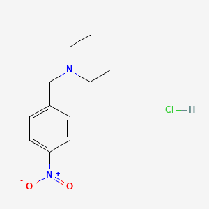 molecular formula C11H17ClN2O2 B8028569 N-ethyl-N-(4-nitrobenzyl)ethanamine hydrochloride 