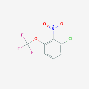 molecular formula C7H3ClF3NO3 B8028595 1-Chloro-2-nitro-3-(trifluoromethoxy)benzene 