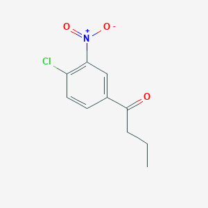 molecular formula C10H10ClNO3 B8028616 1-(4-Chloro-3-nitrophenyl)-1-butanone 